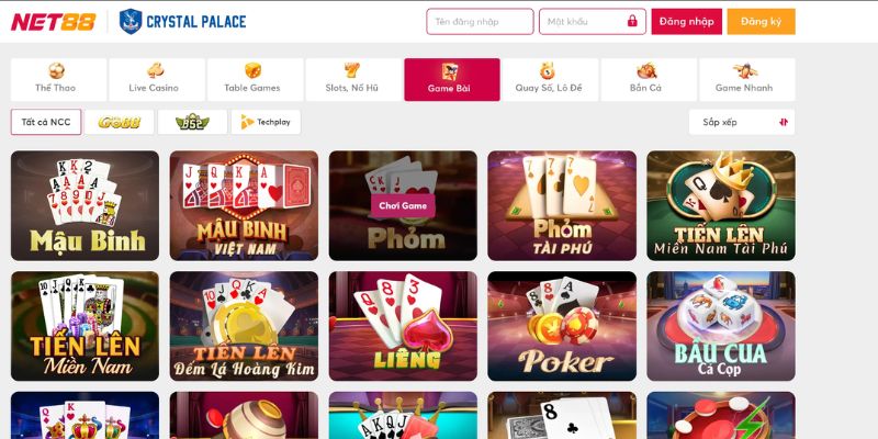 Điểm danh top game bài hấp dẫn chỉ có tại Net88