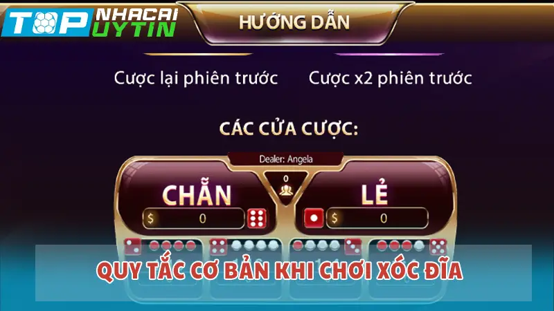 Quy tắc cơ bản khi chơi Xóc đĩa